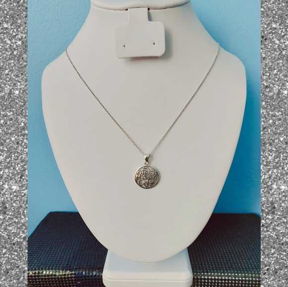 FAITH, HOPE , and LOVE  Pendant Necklace ,925S.S. - Picture 2 of 7